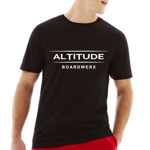 ​MEN’S “ALTITUDE BOARDWERX” CREW NECK SHORT SLEEVE T-SHIRT (BLACK) LARGE 42-44”