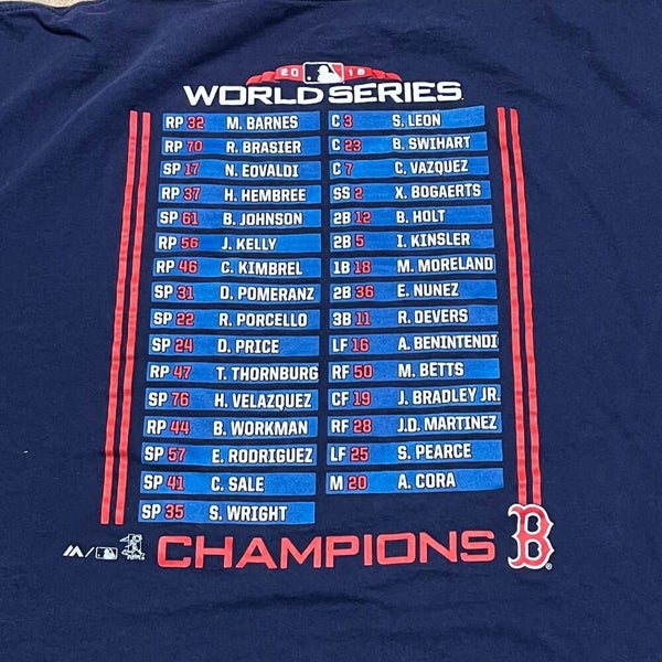 Boston Red Sox New Era 2018 World Series Champions Betts T-Shirt Men's Size  XXL