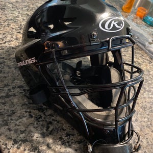 Rawlings Black CoolFlo Youth Catcher’s Mask - Hockey Style
