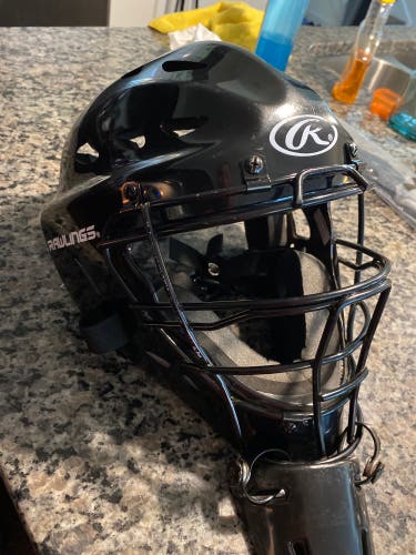 Rawlings Black CoolFlo Youth Catcher’s Mask - Hockey Style