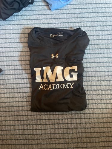 Black New IMG academy Large Under Armour Shirt