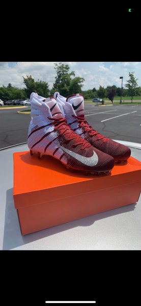 Red Men's Molded Cleats Nike Vapor Untouchable 3 Elite Cleats