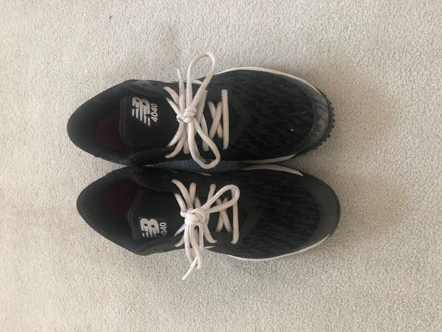 Black Adult Men's Used Size 8.5 (Women's 9.5) Turf Cleats New Balance Low Cut 4040v5