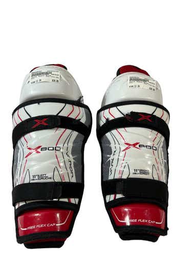 Used Bauer Vapor X800 11" Hockey Shin Guards