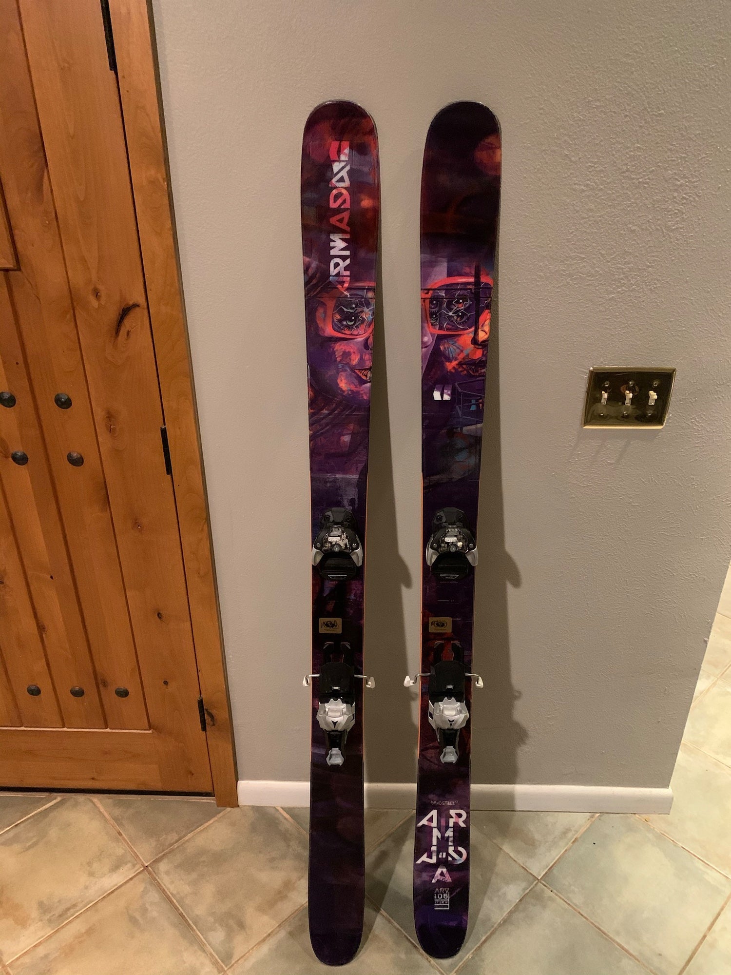 mens skis with bindings