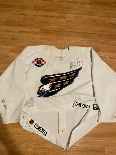 Team Issued/used Washington CAPITALS NHL Practice Hockey Jersey 52 Blue 90’s