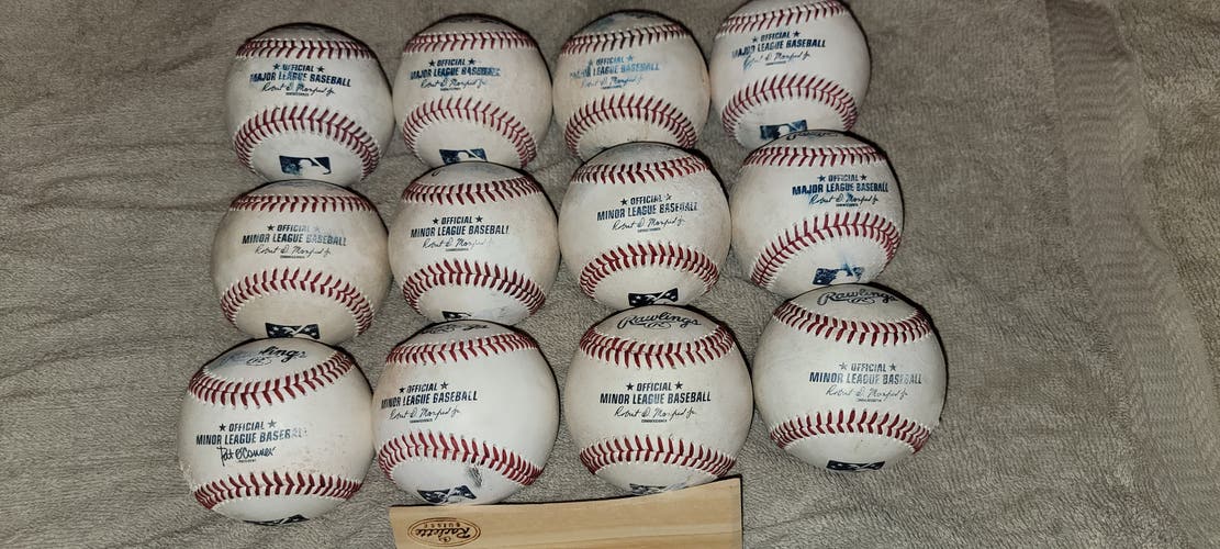 Used Rawlings Official Minor League Baseballs 12 Pack (1 Dozen)