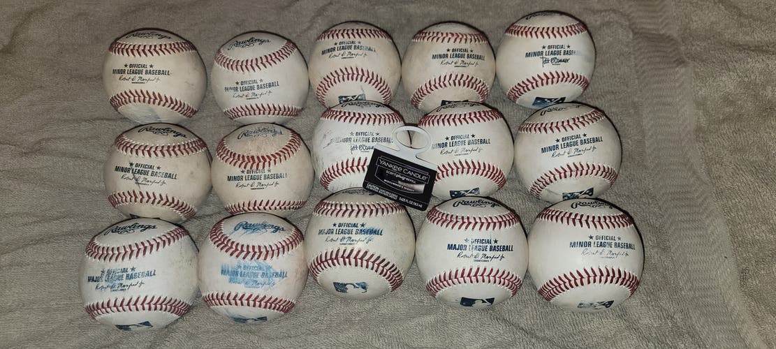 Used Rawlings Official Minor League Baseballs 15 Pack