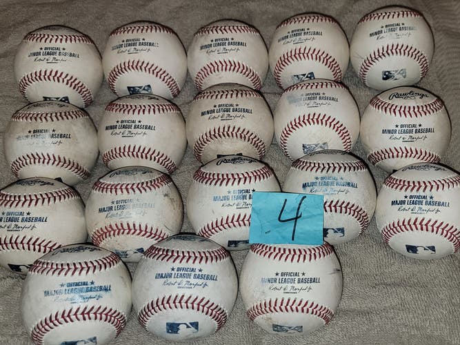 Used Rawlings Official Minor League Baseballs 18 Pack