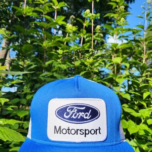 Vintage Rare Ford Motorsports Trucker Mesh Patch Hat Vtg Snapback