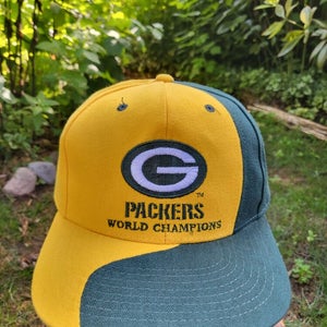 Vintage Green Bay Packers NFL Sports Football Cheeseheads Hat Cap Vtg Snapback