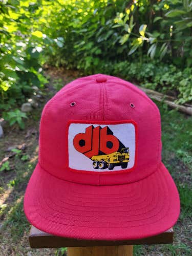 Vintage Rare DJB Trucking Catepillar DJB 350 Patch Hat Cap Louisville Snapback