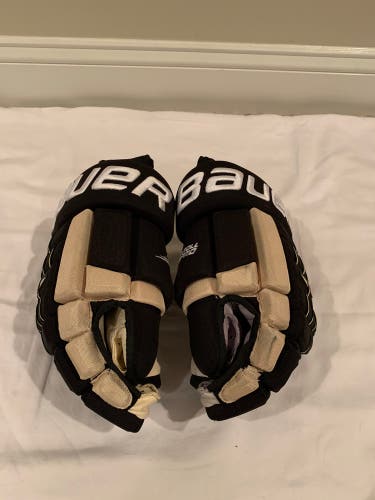Pittsburgh Penguins 15” Pro Stock Bauer 4-Roll Pro Gloves