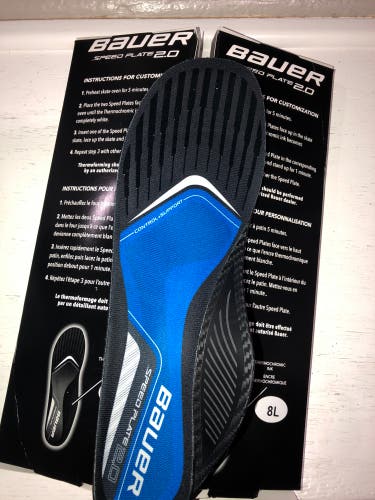 Senior Bauer Size 8 Speed Plate 2.0 Hockey Skates