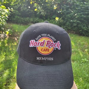 Vintage 2000s Hard Rock Cafe Memphis Save The Planet Beer Strapback The Game Hat