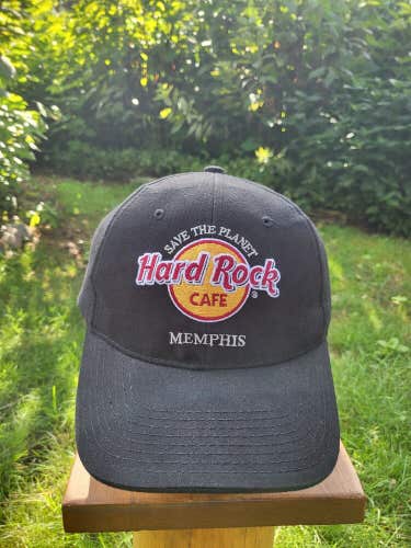 Vintage 2000s Hard Rock Cafe Memphis Save The Planet Beer Strapback The Game Hat