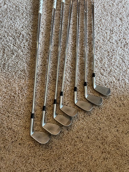 Men's Used Titleist Left Hand AP2 716 Iron Set Extra Stiff Flex 7 Pieces Steel Shaft