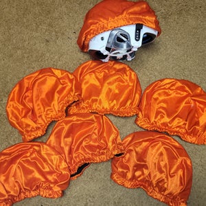 Helmet practice covers Orange Football Hockey Lacrosse Qty: 7