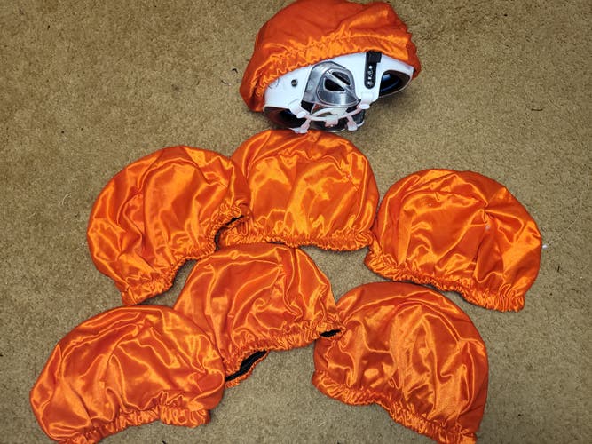 Helmet practice covers Orange Football Hockey Lacrosse Qty: 7