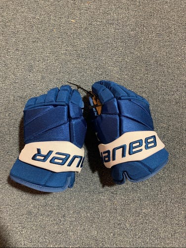 Used Bauer Vapor X Pro Stock Gloves Colorado Avalanche (Helm) 14”