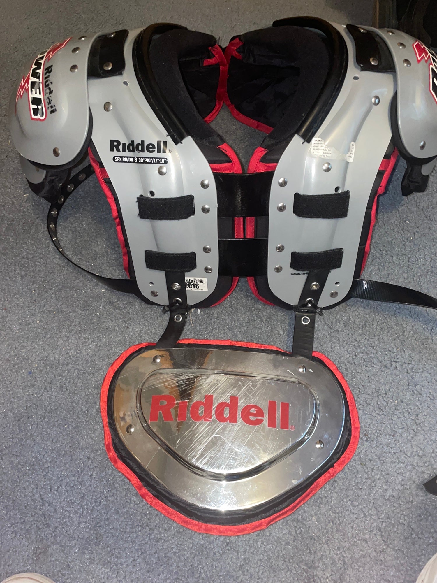 Riddell Power SPX RB/DB Shoulder Pad