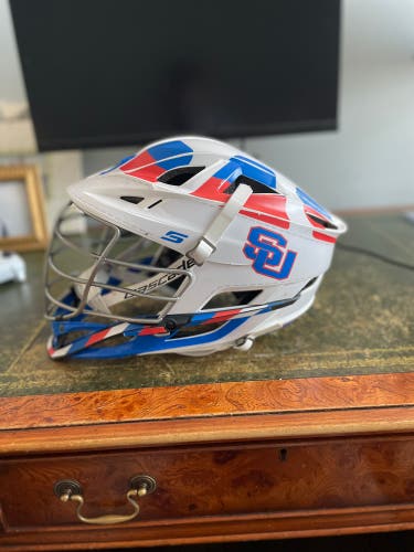 Team Issued Syracuse Lacrosse Throwback Helmet