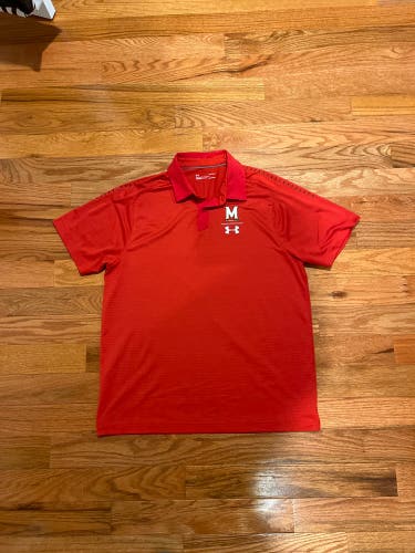 Maryland Terrapins Button Down Golf Shirt