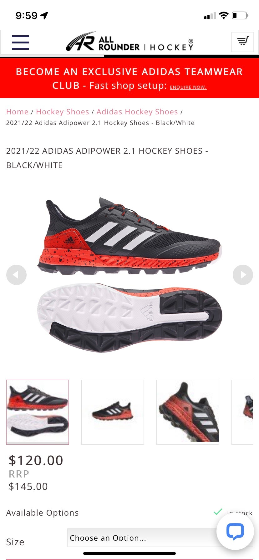 Overeenkomstig lavendel Complex Adidas Adipower 2.1 Hockey Shoes Size 8.5 | SidelineSwap