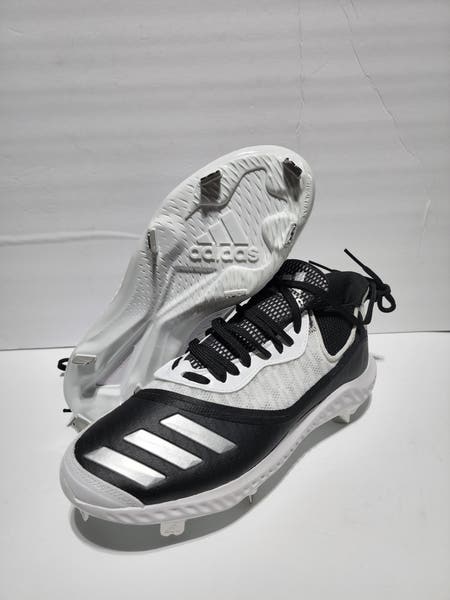 New Adidas Mens Icon V Bounce Baseball Cleats Black White  display picture 3