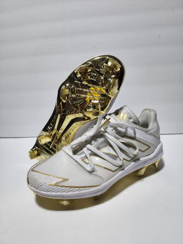 New Adidas Adizero Afterburner 7 Gold TPU Mens Baseball Cleats Plastic Size 7