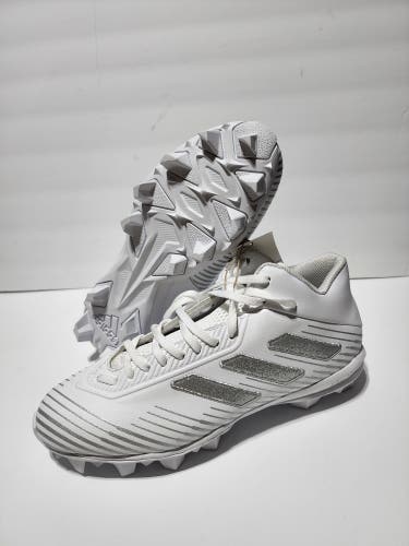 New Adidas Freak MD 20 Football Cleats Men’s Size 9 White Silver FW3576