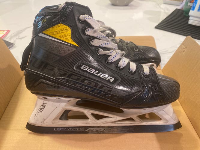 Used Bauer Regular Width  Size 5.5 Supreme 3S pro Hockey Goalie Skates