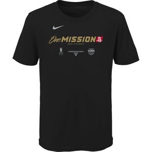 Nike Youth NBA Houston Rockets 2020 'One Mission' M Black T-Shirt B7FEMUNAWRCK