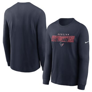 Nike NFL Kids' Houston Texans Long Sleeve Shirt Large Navy 9Z1B7FC45TEX