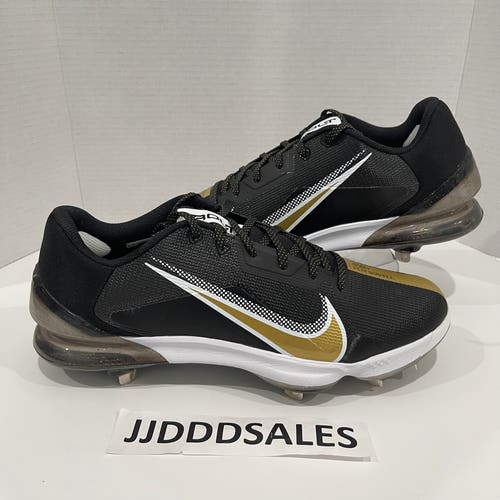 Nike Mens Force Zoom Trout 7 Pro Black Gold White Baseball Size 13 CQ7224-012