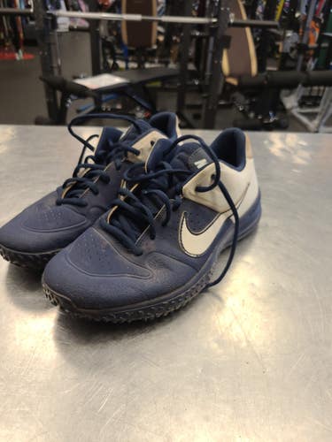 NIKE ALPHA HUARACHE VARSITY TF BASEBALL NAVY/WHITE SIZE MEN'S 8 [AO7957-403]
