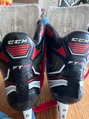 Used CCM Regular Width  Size 2 Jetspeed ft460 Hockey Goalie Skates