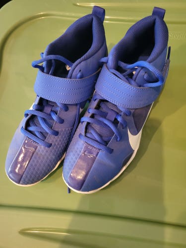 Blue Used Youth Kid's Size 5.5 (Women's 6.5) Molded Cleats Nike Trout