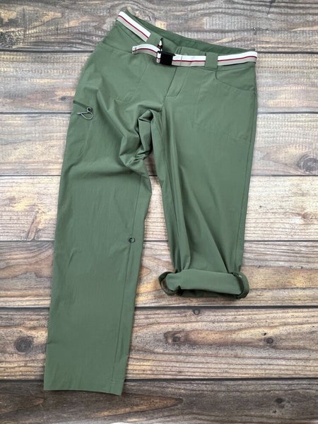 Eastern Mountain Sports 2 in 1 Belted Nylon Hiking Pants or Shorts Green  Women 2