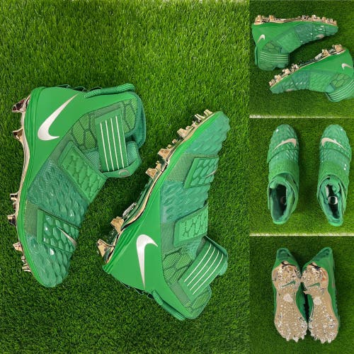 Nike Force Savage Elite 2 TD Oregon Ducks - Green & Chrome - Size 13