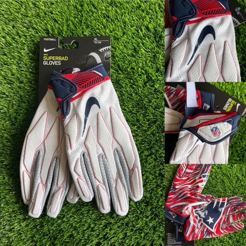 Nike Super Bad NFL New England Patriots Gloves - Large