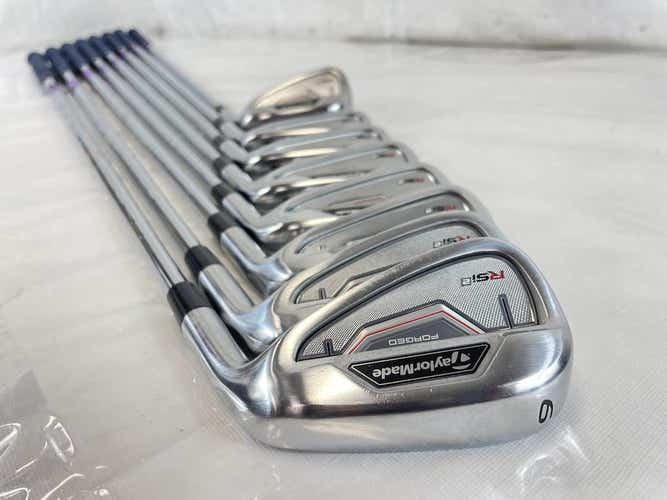 Used Taylormade Rsi 2 3i-pw Regular Flex Steel Shaft Golf Iron Set Irons