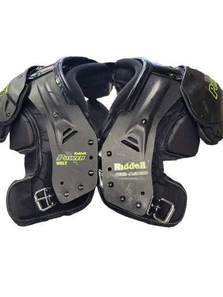 Used Riddell Power Volt Youth Sm Football Shoulder Pads
