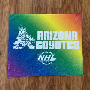 Arizona Coyotes NHL HOCKEY 2022 PRIDE NIGHT NHL Network Rainbow SGA Rally Towel!