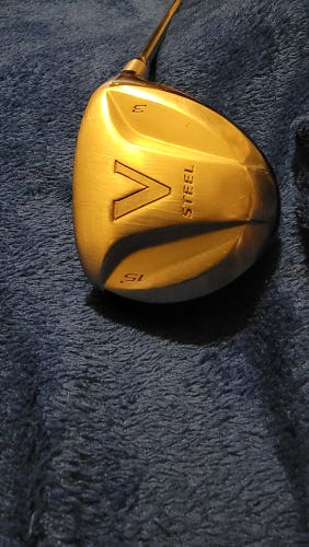 Used Men's TaylorMade Right Handed V Steel Fairway Wood Stiff Flex 3 Wood