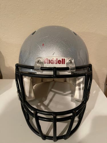Adult Large - Riddell Speed Football Helmet - Silver