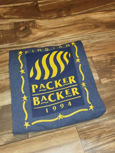 Vintage 1994 Green Bay Packers NFL Packer Fan Vtg Navy T Shirt Made In USA Sz XL