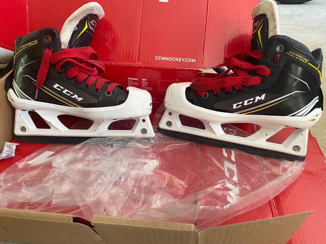 Junior CCM Tacks 9080 D&R (Regular)  Size 3 Hockey Goalie Skates