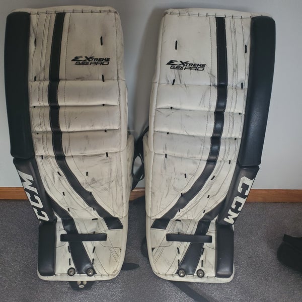 Used 33" CCM Extreme Flex Pro Goalie Leg Pads