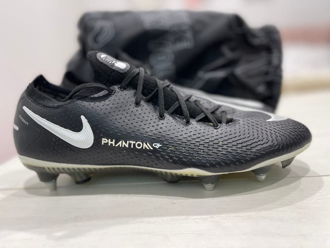 Black Used Size Men's 10.5 (W 11.5) Nike Phantom GT2 Elite FG Cleats